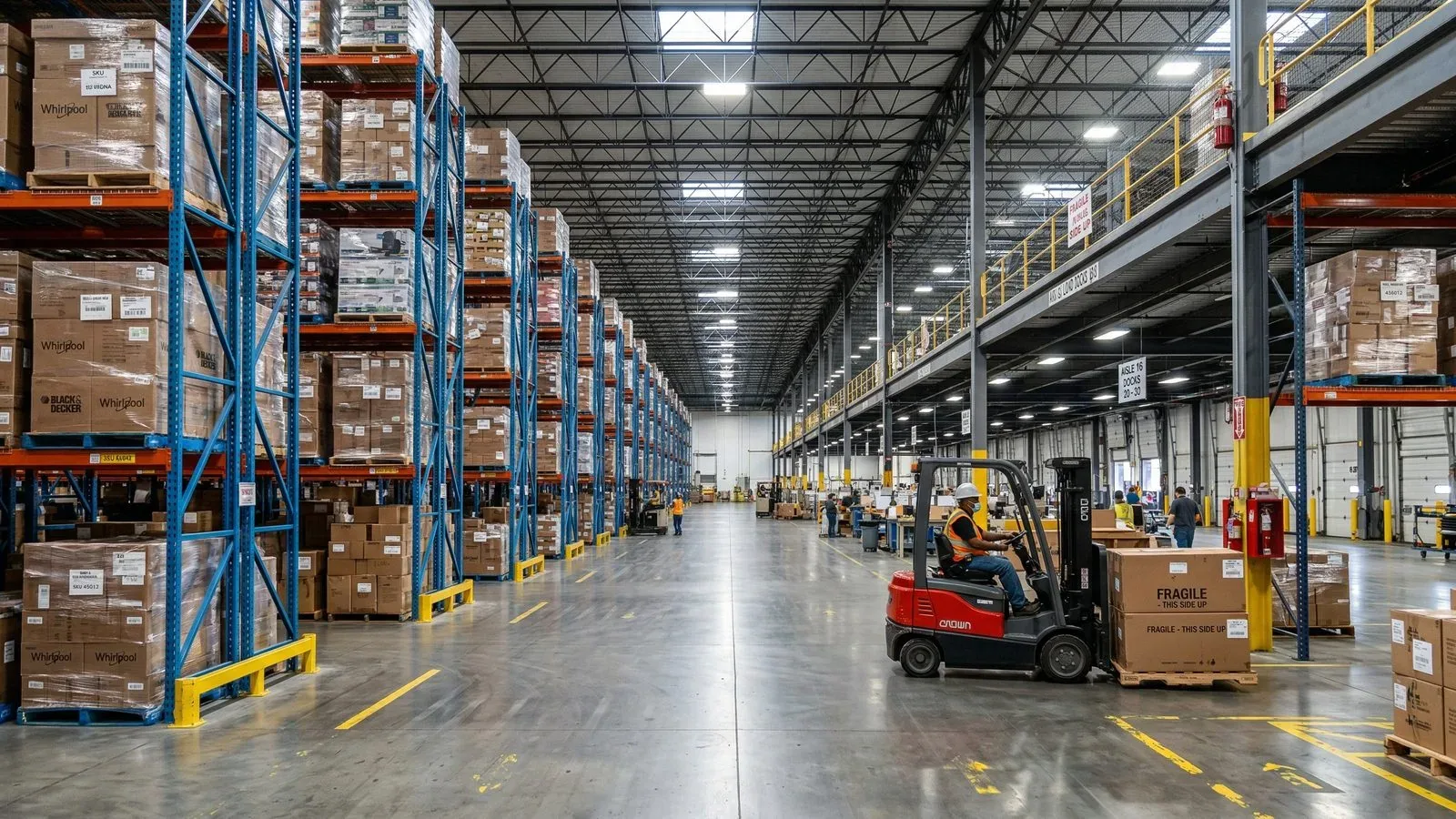 Indianapolis e-commerce fulfillment center racking with optimized pick paths and high-density storage